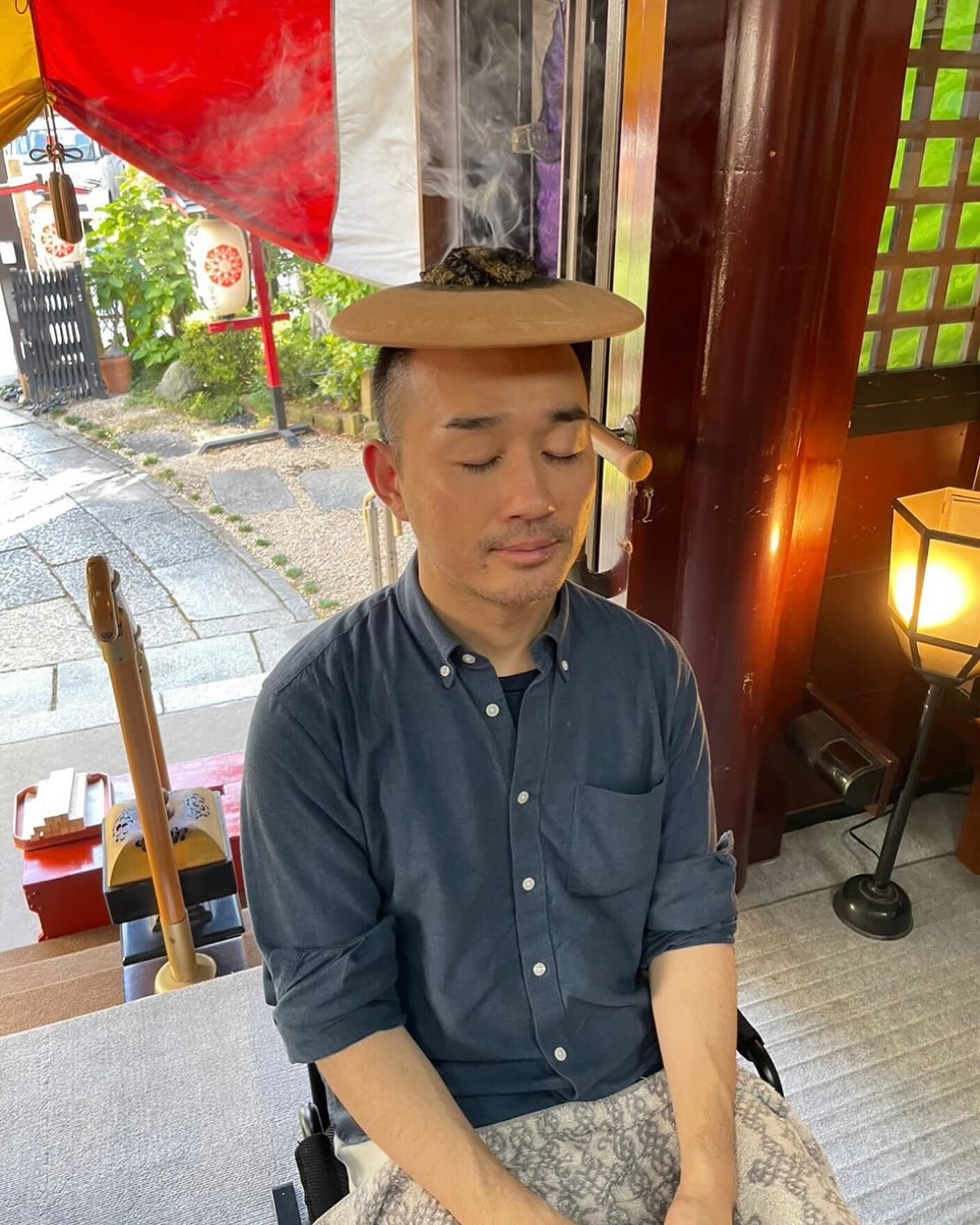 夏バテにはほうろく灸